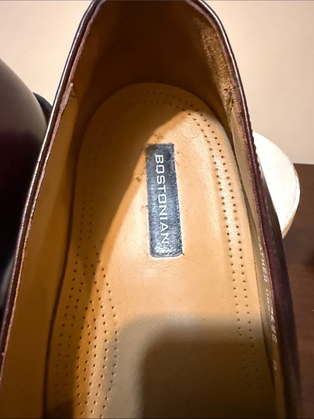 Vtg Bostonian Crown Delta Burgundy Leather Kiltie Tassel Loafers Men's Size 12